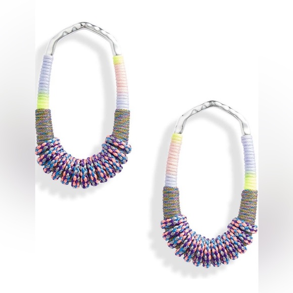 Kendra Scott Maise earrings in silver lilac - Picture 2 of 3